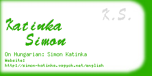 katinka simon business card
